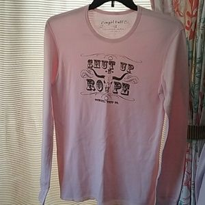 🐮🐮Cowgirl Tuff Co. Pink Thermal Women's Sz XL